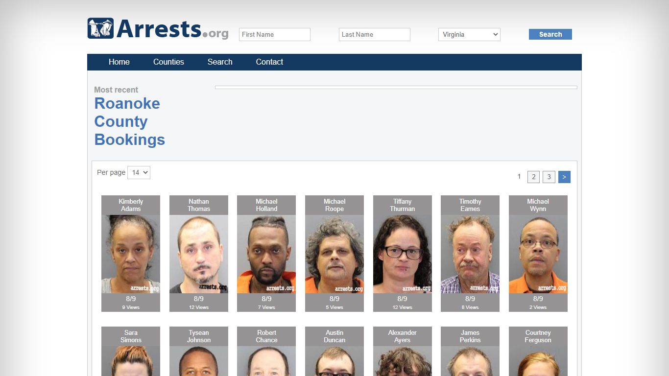 Roanoke County Arrests and Inmate Search