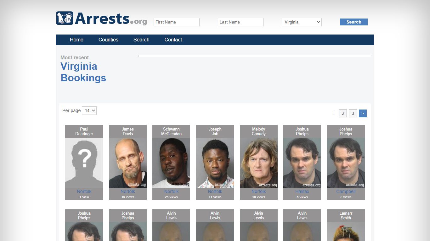 Virginia Arrests and Inmate Search